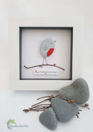 Customised Robin Pebble Art & Willow 5