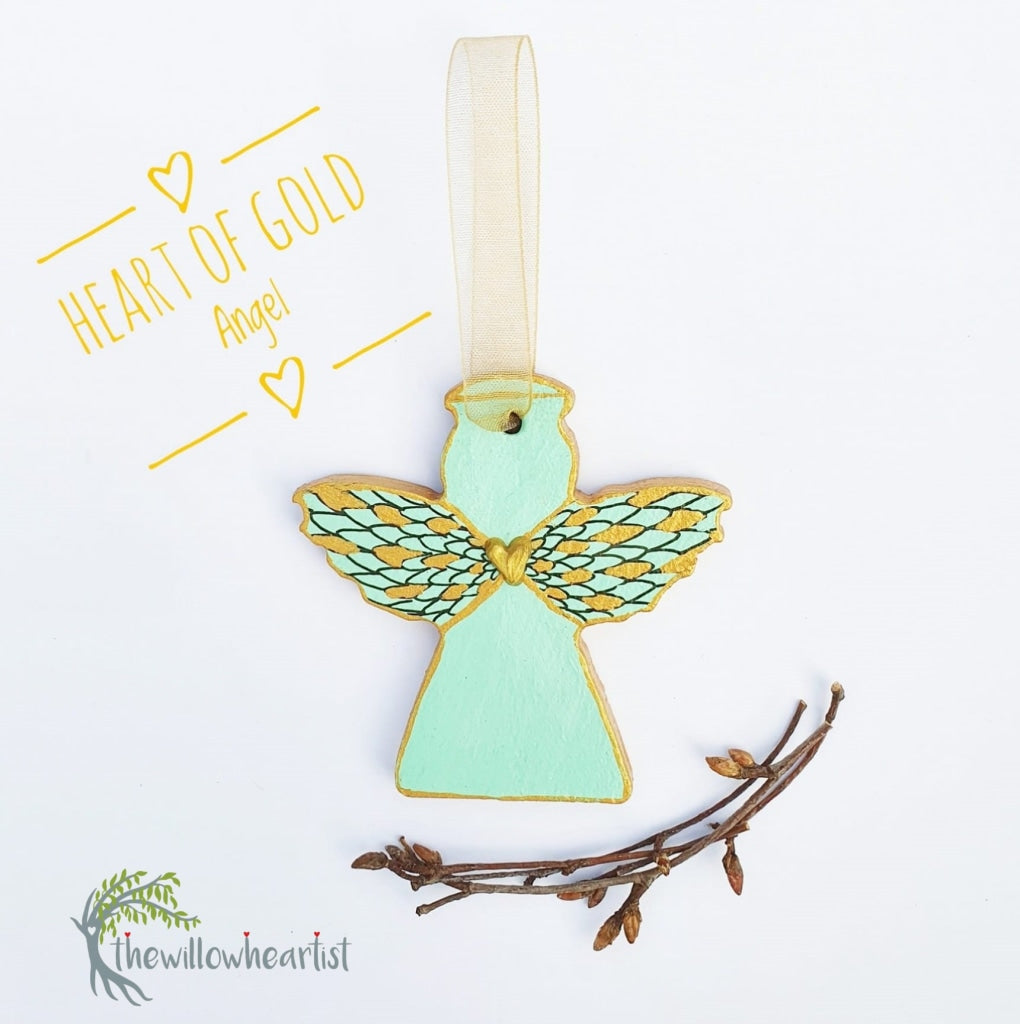 Heart of Gold Angel - thewillowheartist