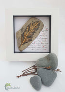 Hope Feather & Poem Pebble Art  5